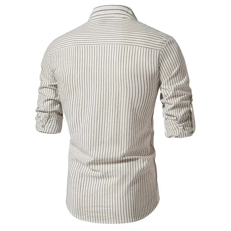 Camisa Masculina Gola Padre 100% Algodão - Lojas Firenzo