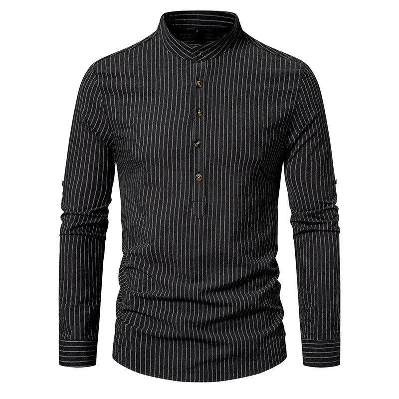 Camisa Masculina Gola Padre 100% Algodão - Lojas Firenzo
