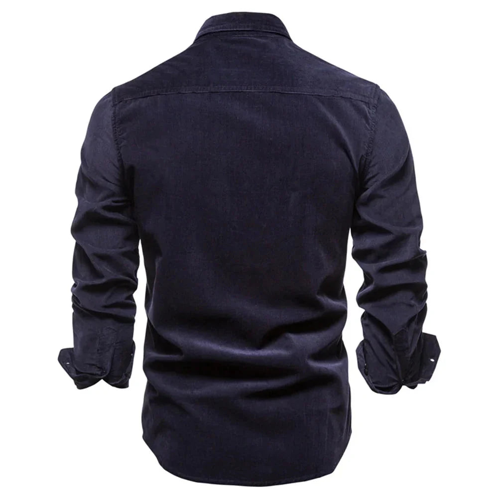 Camisa Masculina Manga Longa Casual - Lojas Firenzo