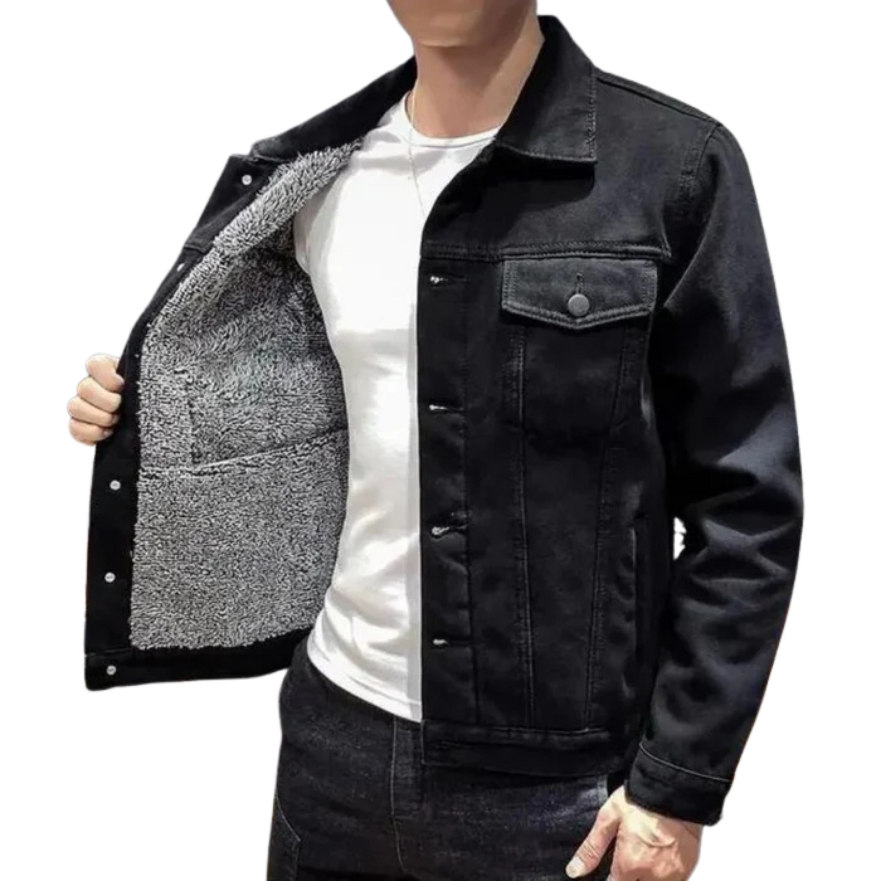 Jaqueta Jeans Masculina Forrada Firenzo FRZ114 - Lojas Firenzo
