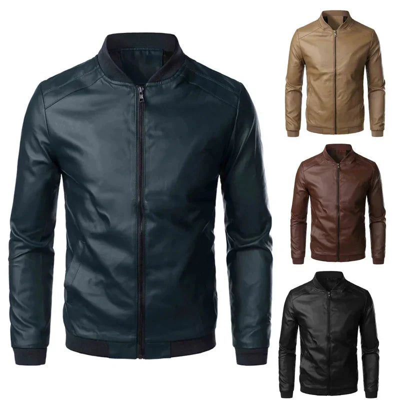 Jaqueta Masculina Couro Básica - Lojas Firenzo