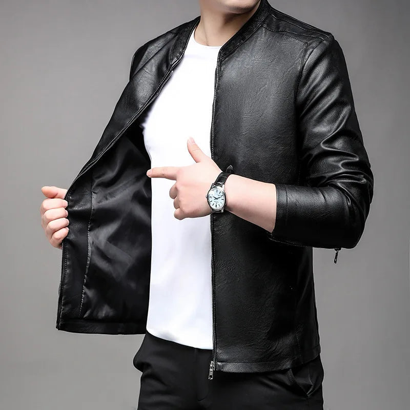 Jaqueta de Couro Masculina Alpha Man - Lojas Firenzo