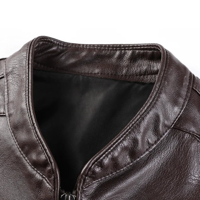 Jaqueta de Couro Masculina Alpha Man - Lojas Firenzo