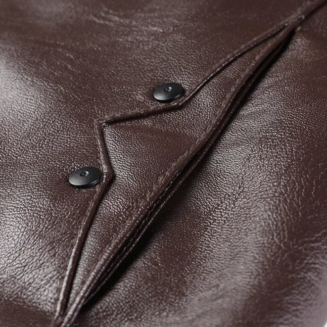 Jaqueta de Couro Masculina Alpha Man - Lojas Firenzo