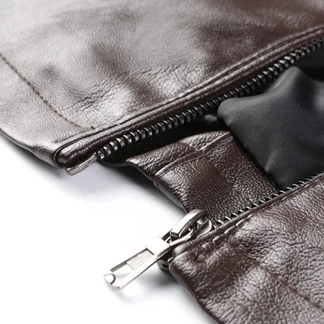 Jaqueta de Couro Masculina Alpha Man - Lojas Firenzo