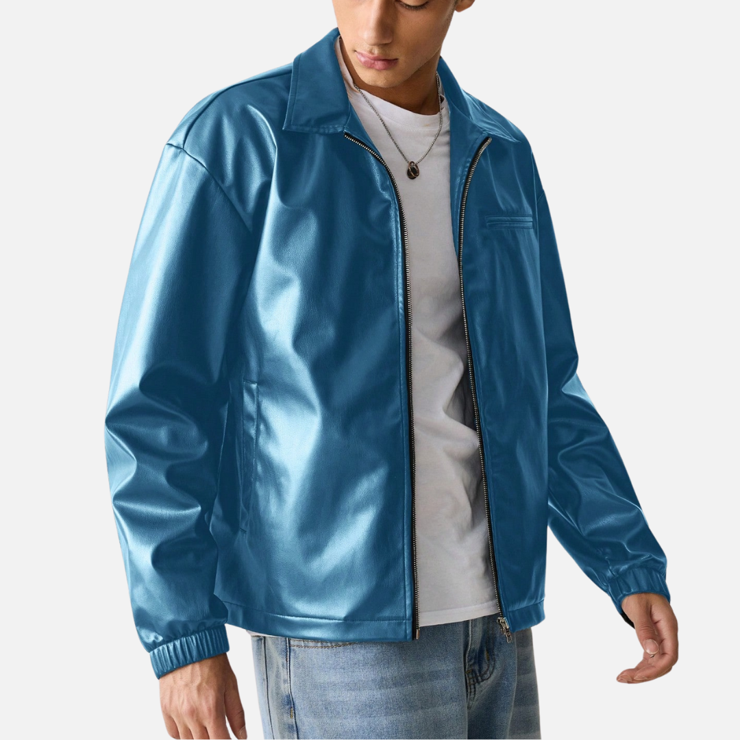 Jaqueta de Couro Masculina Urban - Lojas Firenzo