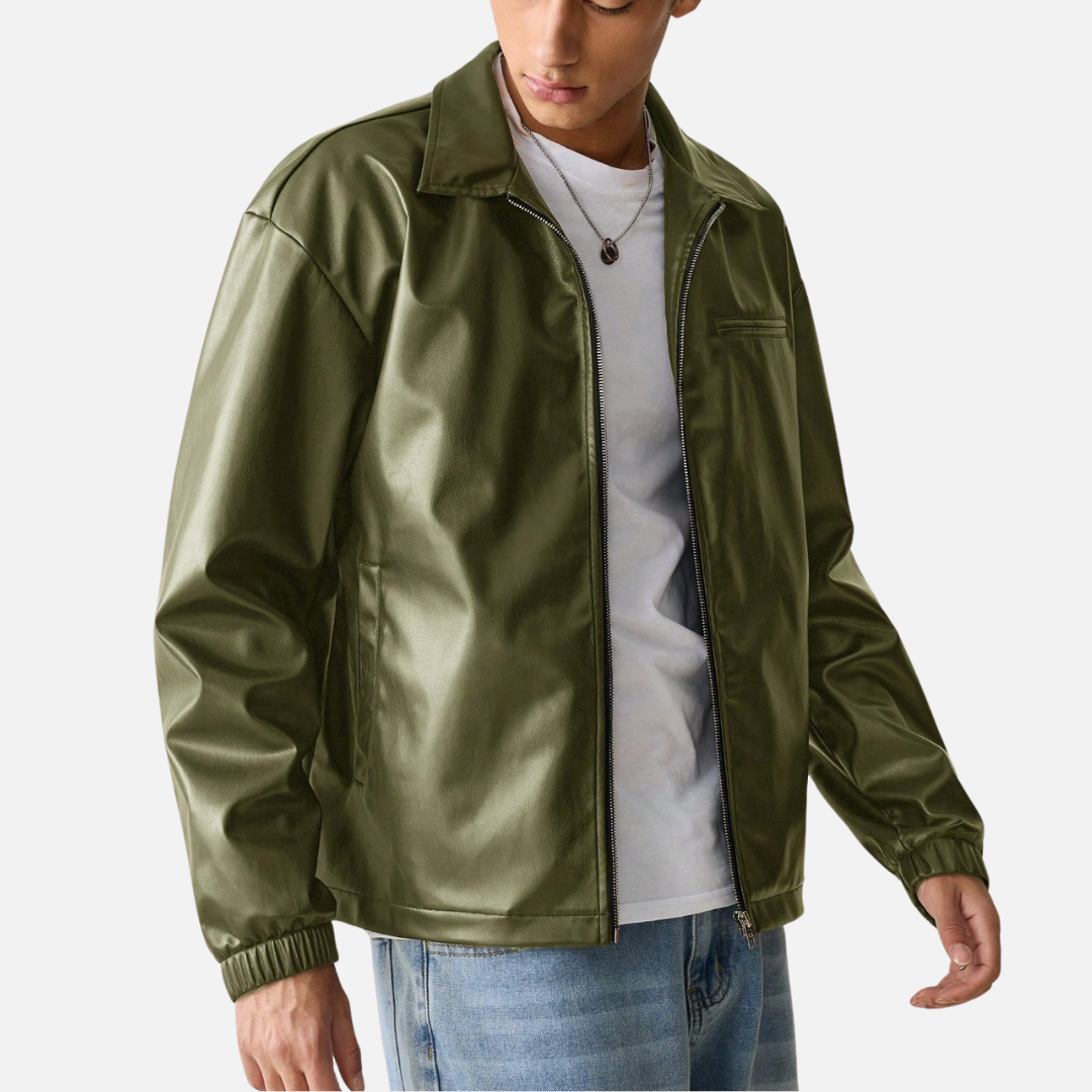 Jaqueta de Couro Masculina Urban - Lojas Firenzo