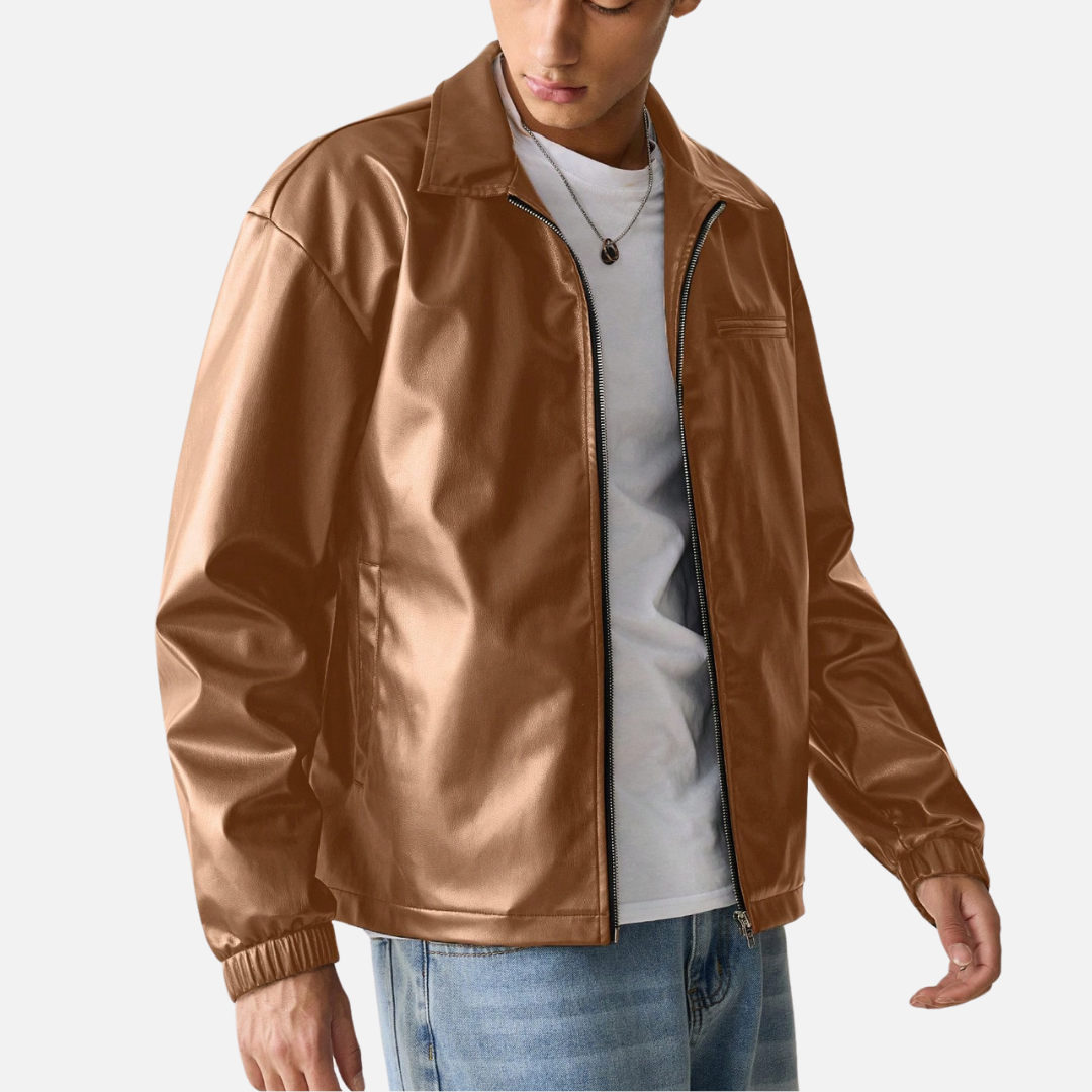 Jaqueta de Couro Masculina Urban - Lojas Firenzo