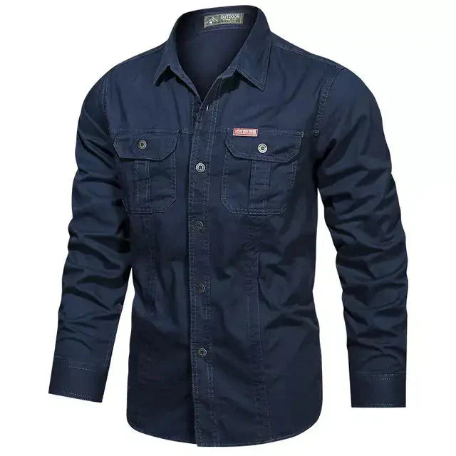 Camisa Masculina Manga Longa Militar