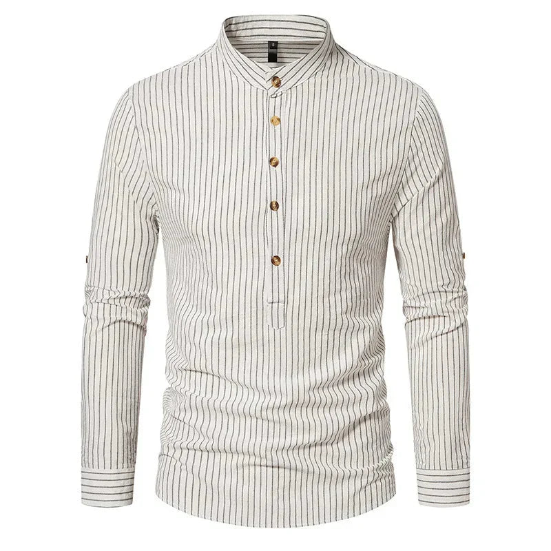 Camisa Masculina Gola Padre 100% Algodão - Lojas Firenzo