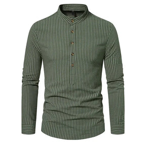 Camisa Masculina Gola Padre 100% Algodão - Lojas Firenzo