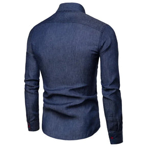 Camisa Masculina Manga Longa Casual - Lojas Firenzo