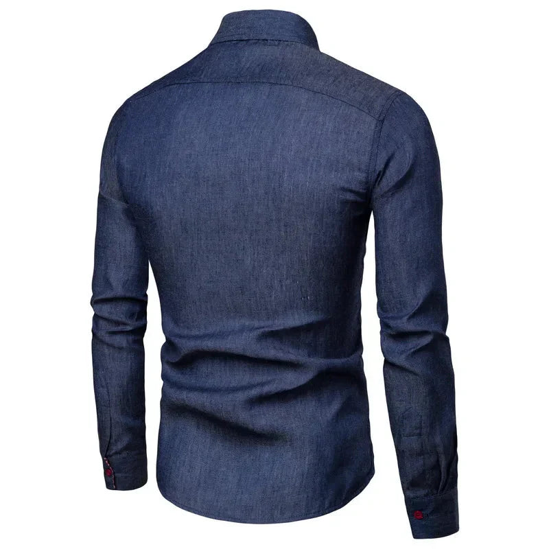 Camisa Masculina Manga Longa Casual - Lojas Firenzo