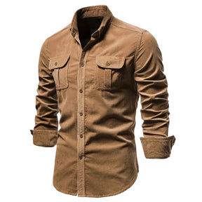 Camisa Masculina Manga Longa Casual - Lojas Firenzo