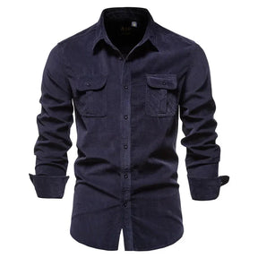 Camisa Masculina Manga Longa Casual - Lojas Firenzo
