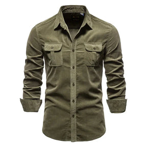 Camisa Masculina Manga Longa Casual - Lojas Firenzo