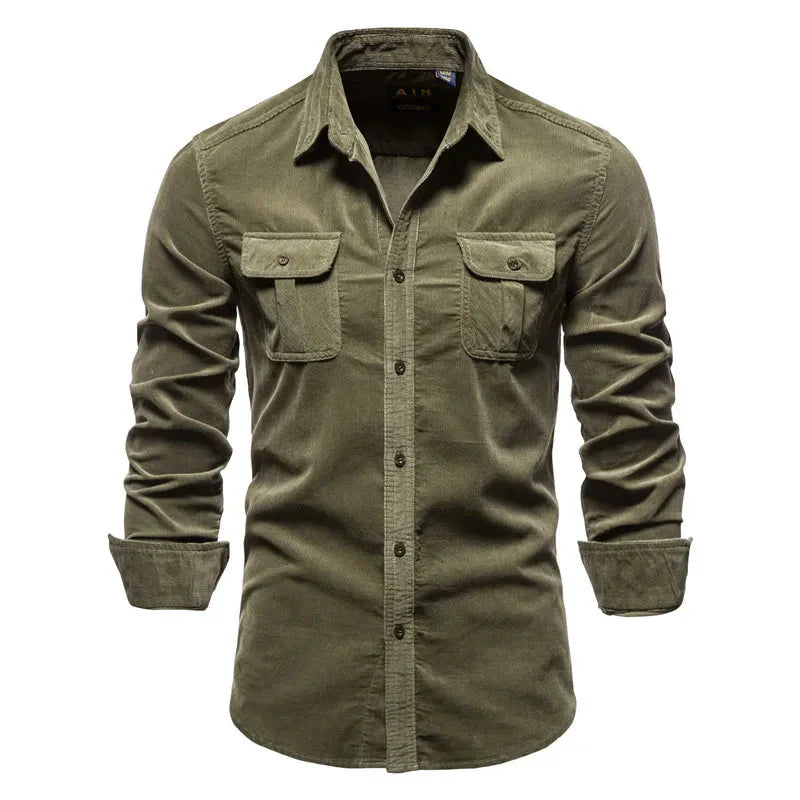 Camisa Masculina Manga Longa Casual - Lojas Firenzo