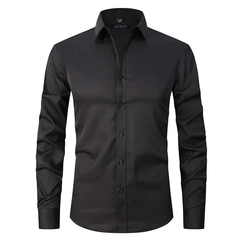 Camisa Social Masculina Elástica Slim Fit - Lojas Firenzo