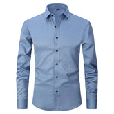 Camisa Social Masculina Elástica Slim Fit - Lojas Firenzo