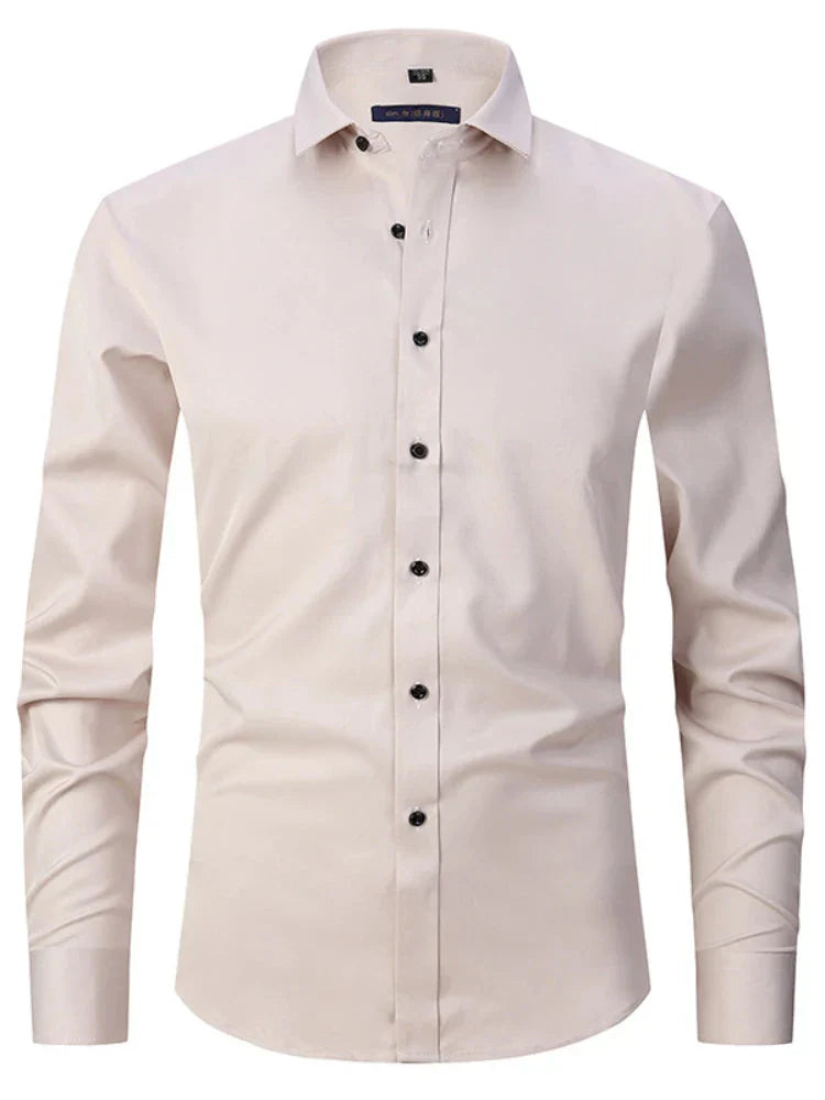 Camisa Social Masculina Elástica Slim Fit - Lojas Firenzo