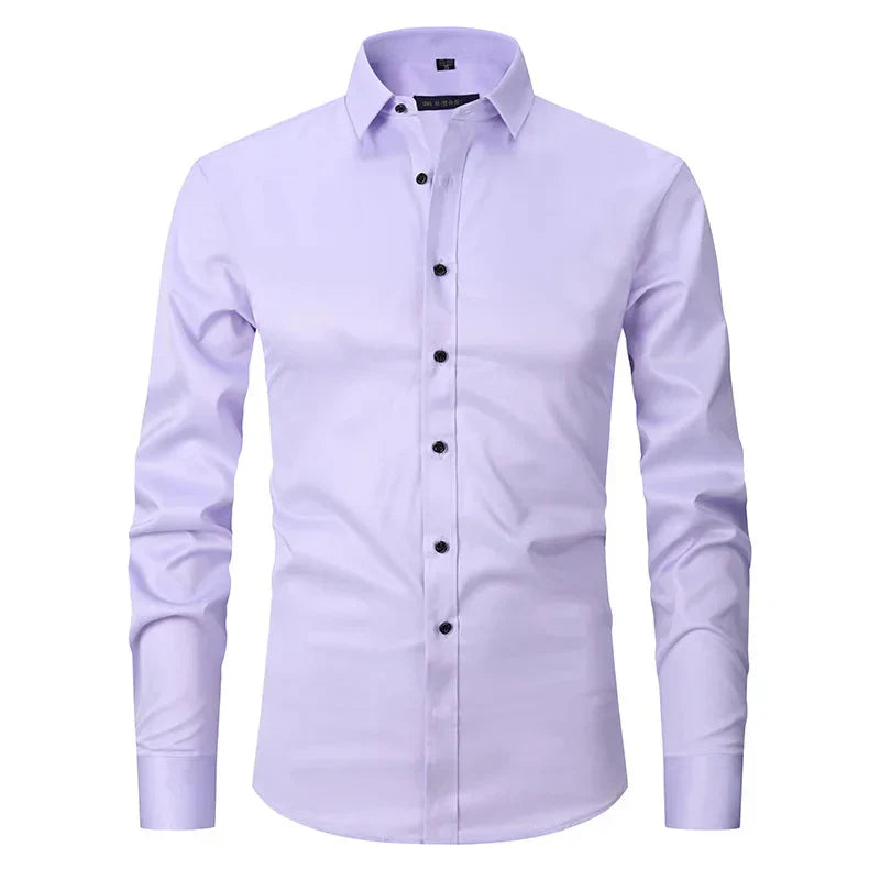 Camisa Social Masculina Elástica Slim Fit - Lojas Firenzo