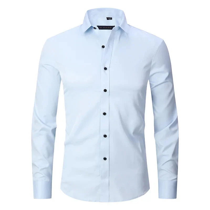 Camisa Social Masculina Elástica Slim Fit - Lojas Firenzo