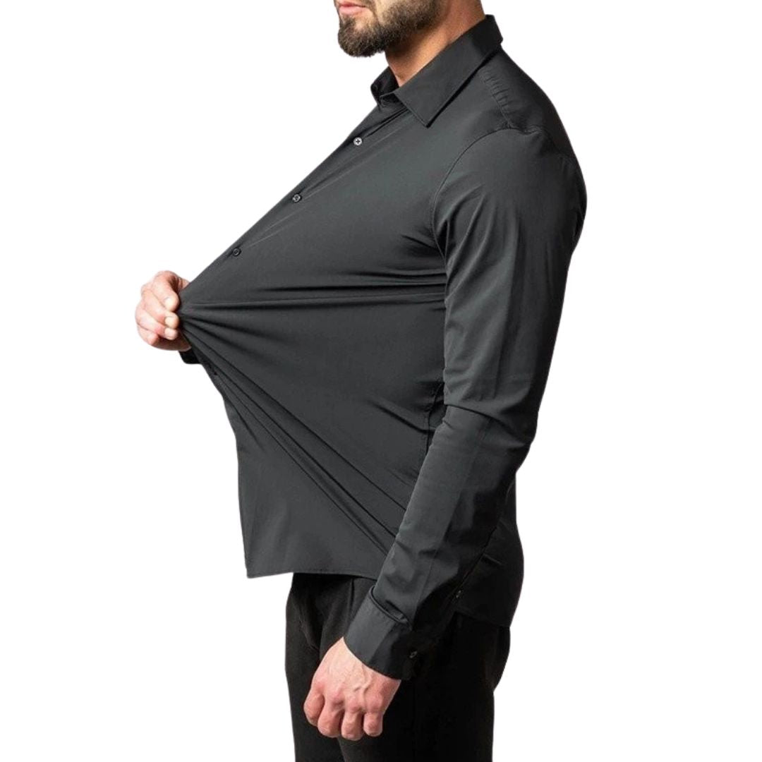 Camisa Social Masculina Slim Elástica Firenzo - Lojas Firenzo