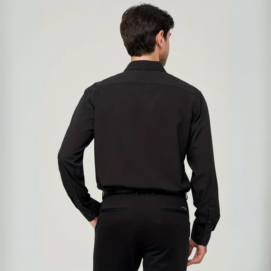 Camisa Social Masculina Slim Elástica Firenzo - Lojas Firenzo