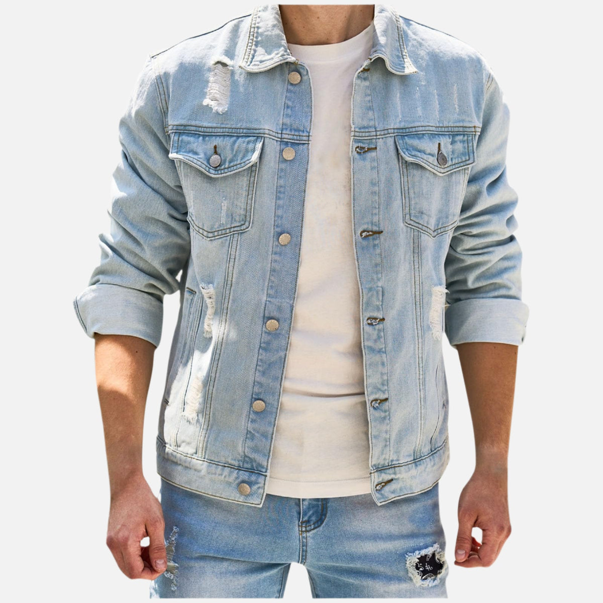 Jaqueta Jeans Masculina Austor - Lojas Firenzo