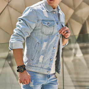 Jaqueta Jeans Masculina Austor - Lojas Firenzo