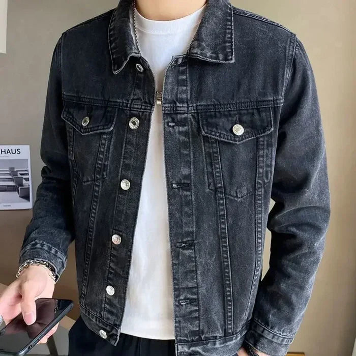 Jaqueta Jeans Masculina com Botões Firenzo - Lojas Firenzo