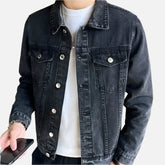 Jaqueta Jeans Masculina com Botões Firenzo - Lojas Firenzo