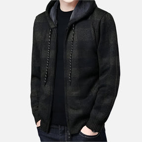 Jaqueta Masculina Xadrez com Capuz - Lojas Firenzo