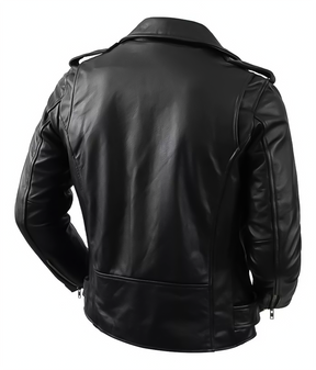 Jaqueta Masculina de Couro Nobre com Cinto Frontal - Lojas Firenzo
