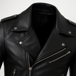 Jaqueta Masculina de Couro Nobre com Cinto Frontal - Lojas Firenzo