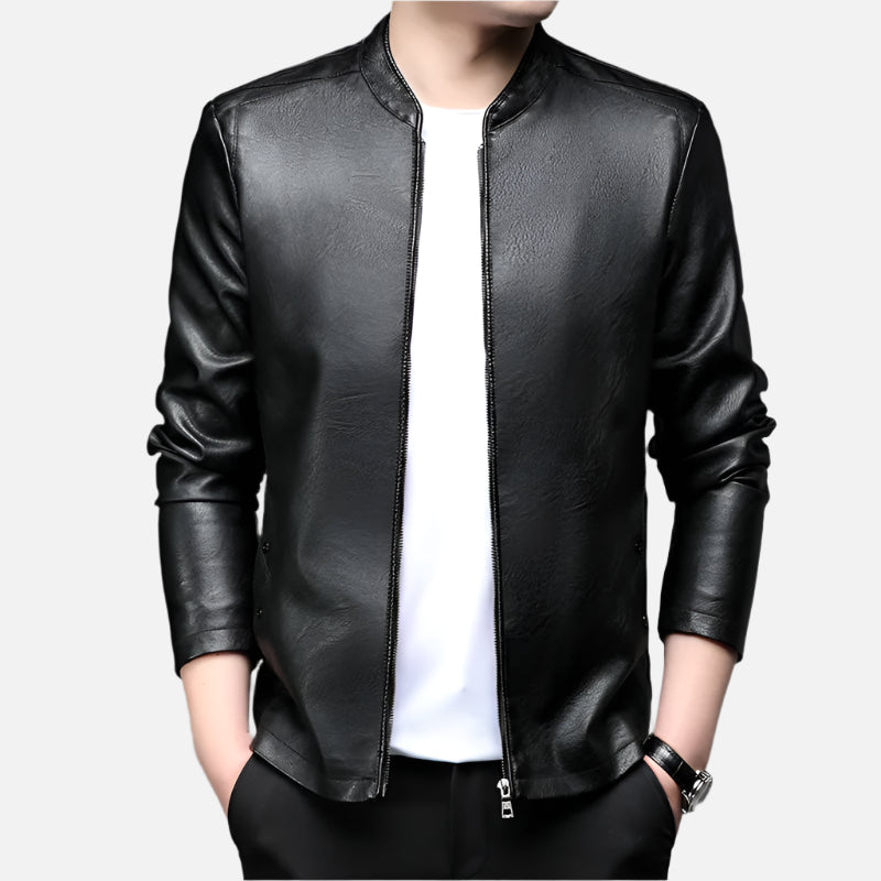 Jaqueta de Couro Masculina Alpha Man - Lojas Firenzo