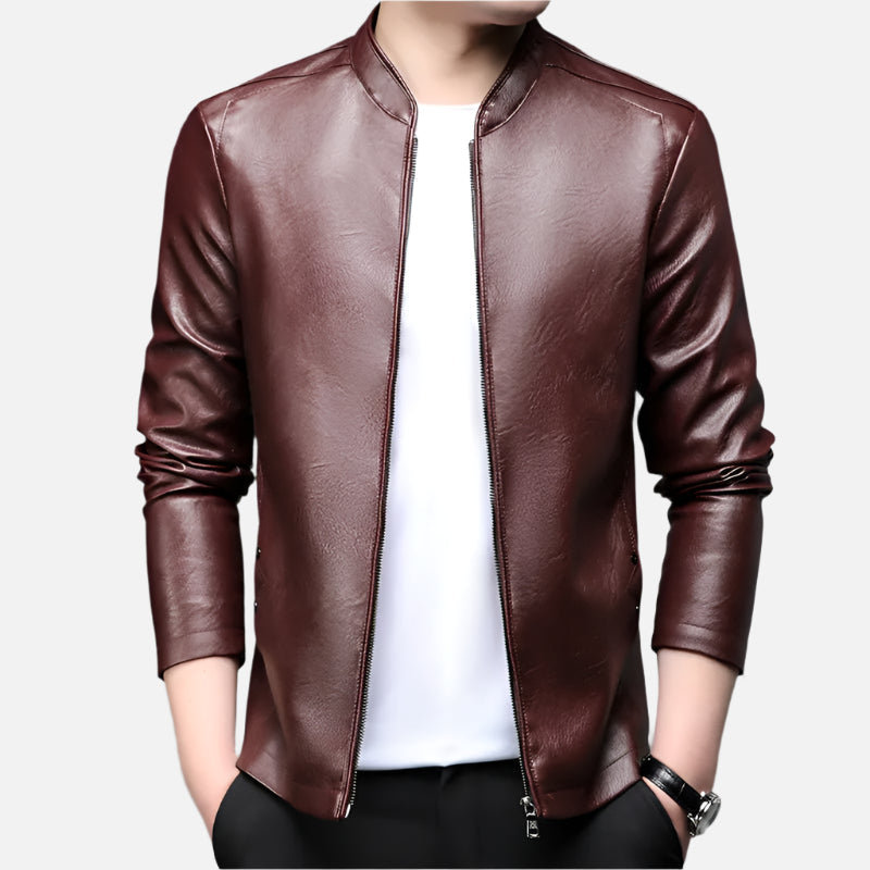 Jaqueta de Couro Masculina Alpha Man - Lojas Firenzo