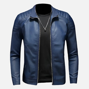 Jaqueta de Couro Masculina Motociclista Velmark Firenzo - Lojas Firenzo