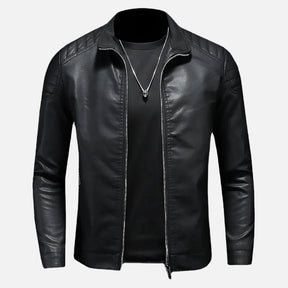 Jaqueta de Couro Masculina Motociclista Velmark Firenzo - Lojas Firenzo