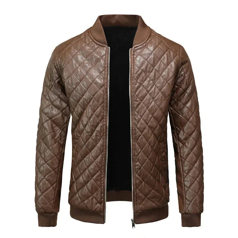 Jaqueta de Couro Masculina Race - Lojas Firenzo