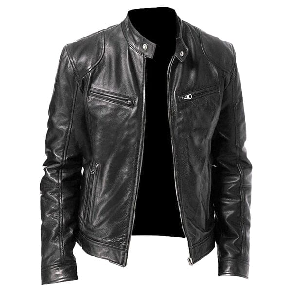 Jaqueta de Couro Masculina Racer - Lojas Firenzo