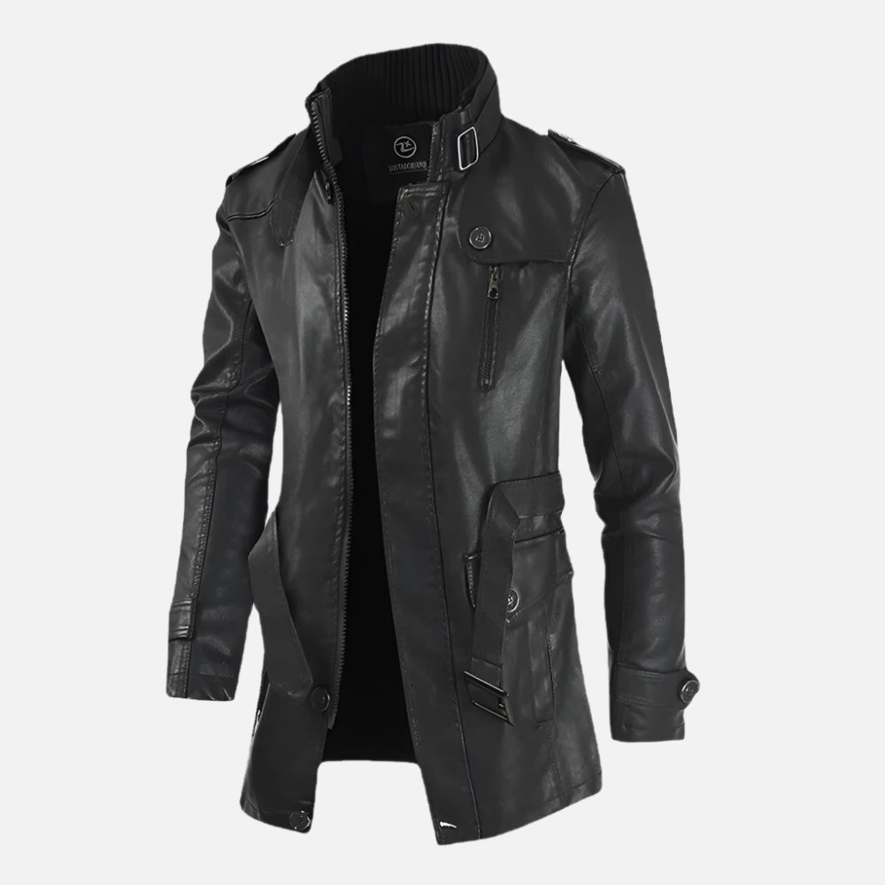 Jaqueta de Couro Masculina Sobretudo Firenzo - Lojas Firenzo
