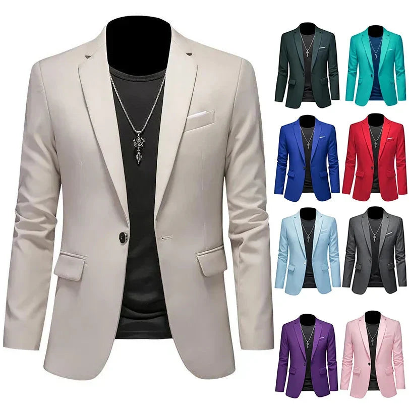 Blazer Masculino Esporte Fino Liso