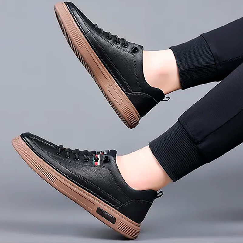 Tênis Masculino Casual de Couro Italian Man - Lojas Firenzo