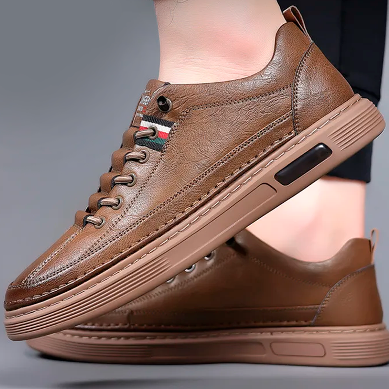 Tênis Masculino Casual de Couro Italian Man - Lojas Firenzo