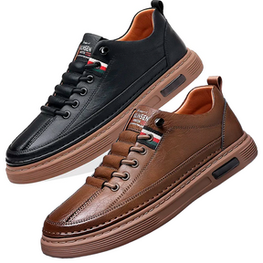 Tênis Masculino Casual de Couro Italian Man - Lojas Firenzo