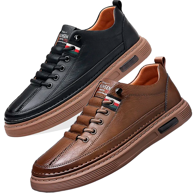 Tênis Masculino Casual de Couro Italian Man - Lojas Firenzo